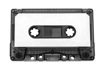 Old compact audio cassette - obrazy, fototapety, plakaty
