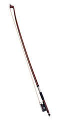 Violin bow isolated on white background