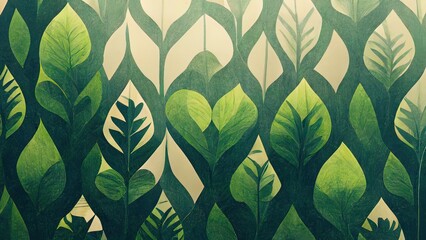 Abstract hand drawn green forest. Pencil artwork of leafs. Watercolor. Natural background. Natural backdrop on paper. Painted. High quality.