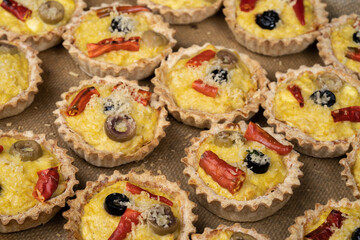 various traditional Tunisian dish with various ingredients of the country