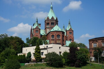 Obraz premium Saint Stanislaus Church (kosciol sw. Stanislaw Biskupa). Czeladz, Poland.