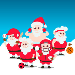 santaclos deportivo en navidad 