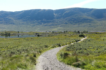 Fototapeta premium landscape in the mountains of island in Scotland