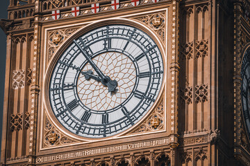 Fototapeta Clock face of Big Ben in London obraz