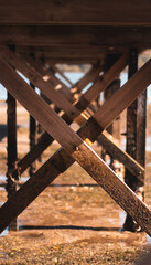 wooden bridge in the sea