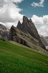 Seceda Dolomites. High quality photo