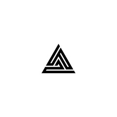 initials a logo monogram