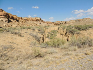 Desert canyon landscape 
