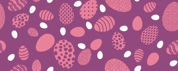 Easter eggs seamless spring pattern for kids clothes print and notebooks and wrapping paper and fabrics