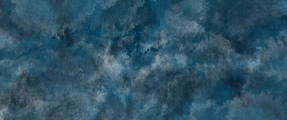 Blue watercolor vector art background for cards, flyer, poster, banner and cover design. Hand drawn illustration for your design. Place for text. Watercolour texture. Grunge backdrop.