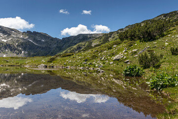 Fototapeta na wymiar Landscape of Rila mountain near The Fish Lakes (Ribni Ezera), Bulgaria