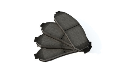 New Brake Pads isolated on the white background.