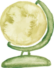 globe for study isolated