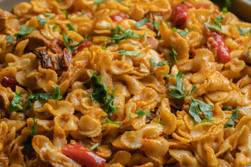 various traditional Tunisian dish with various ingredients of the country.