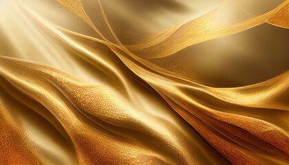 Shiny gold background with patterns. Luxury. Golden wall.
