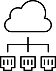 Internet service providers vector icon.