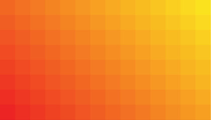 Orange-yellow vector background from squares. Illustration from orange squares. Abstract Geometric texture from orange squares
