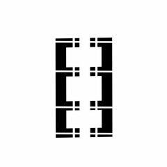 Obraz premium illustration of a rectangle shape with a straight line in the middle