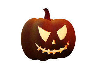 3D Halloween Pumpkin Head Element