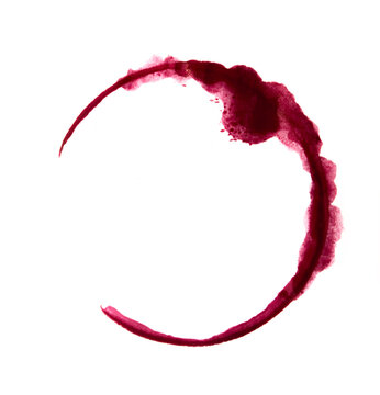 a trace of wine from the glass