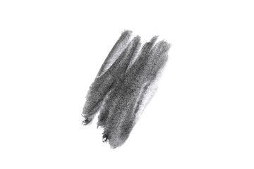 wet stain of black paint