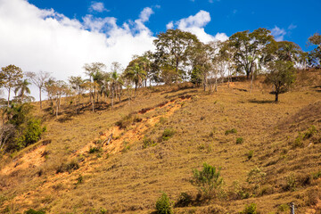 Erosion of the mountains around the city 