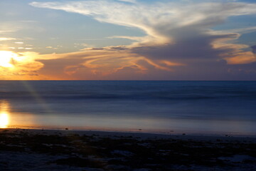 Fototapeta na wymiar Beach Summer Sunrise at Cape Canaveral, Florida