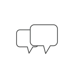 Talk bubble speech icons  symbol vector elements for infographic web