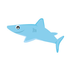 cartoon shark icon