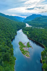 Aerial view ofJacques-Cartier National Park 