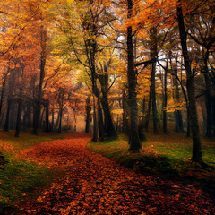 Obraz premium autumn in the park