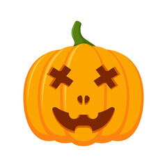 Halloween Pumpkin isolated on white background