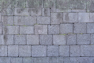 한국의 전통적이고 오래된 돌벽무늬