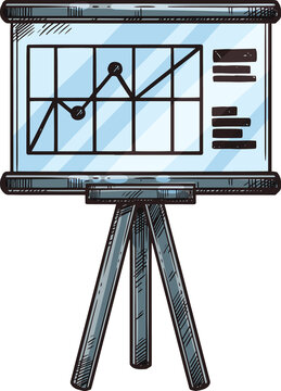 Science education flip chart board sketch