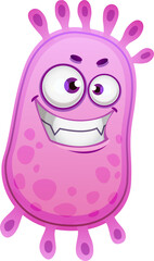 Smiling biological mutant isolated virus bacteria