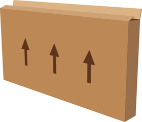 Box with arrows indicating top side of packaging