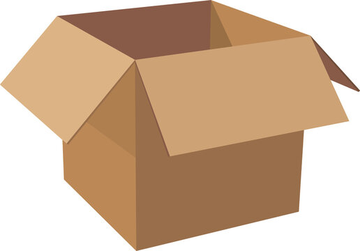 Carton box vector cardboard packaging empty pack