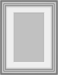 Blank border isolated wooden rectangular frame