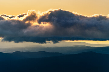 Fototapeta premium clouds over the mountains