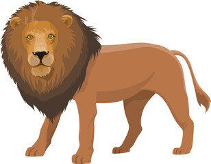 Vintage circus, taming lion animal show