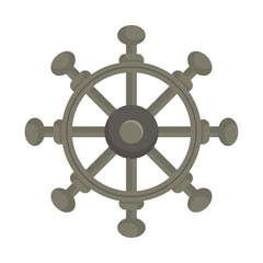 Obraz premium vintage rudder icon