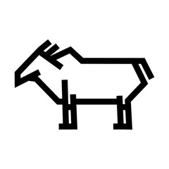 minimalist animal icon design in clean stroke line