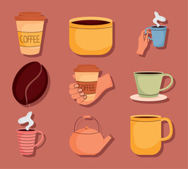 coffee icon set