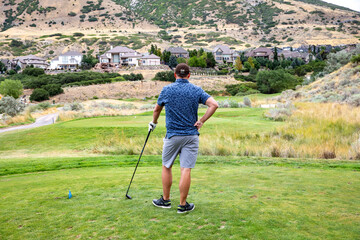 golfer on the golf course