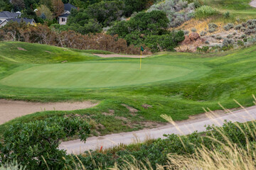 Golf Course and flag