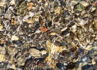 pebbles, water and sunshine