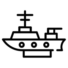 A fighter armour tank line vector