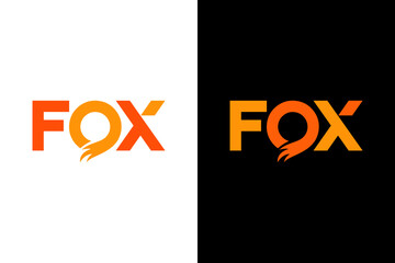 Typography of FOX. Very suitable for symbol, logo, company name, brand name, personal name, icon and many more.