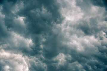 Background of storm clouds, Rain clouds