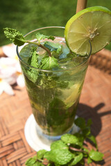 Cocktail to drink by the pool in summer or sunset fresh and hot